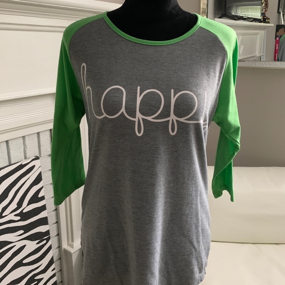 Happy - baseball tee, Medium - Picture 2 of 4